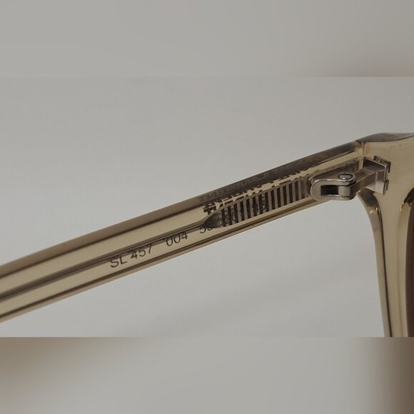 Saint Laurent Womens Sunglasses Transparent Lt Brown Square SL 457 004 53-20-145 - Picture 6 of 14